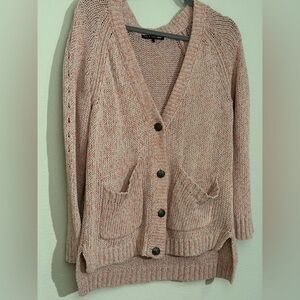 Rag and Bone Loose Knit Cotton Cardigan Sweater Salmon Women’s M